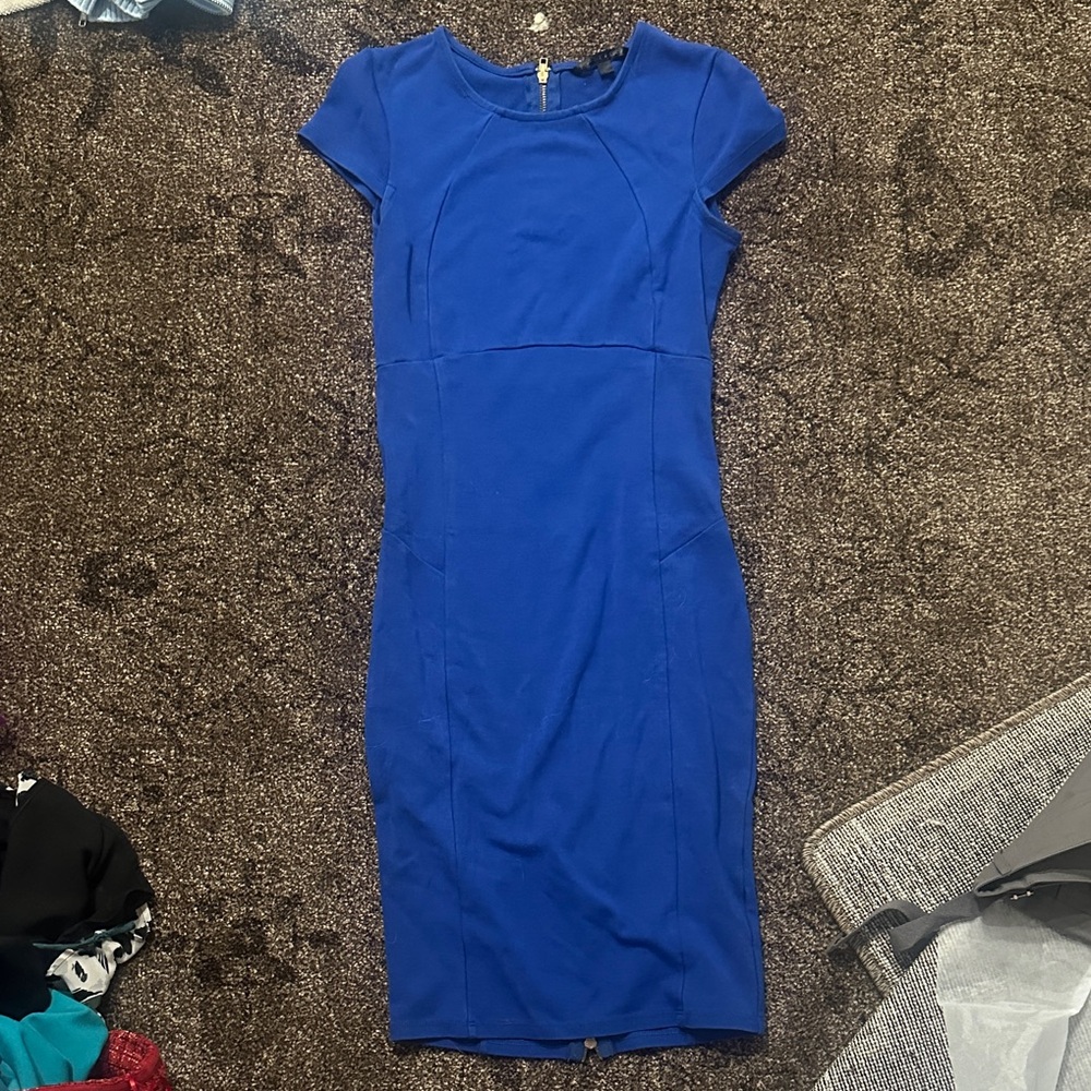 Felicity & Coco Elegant Blue Midi Dress